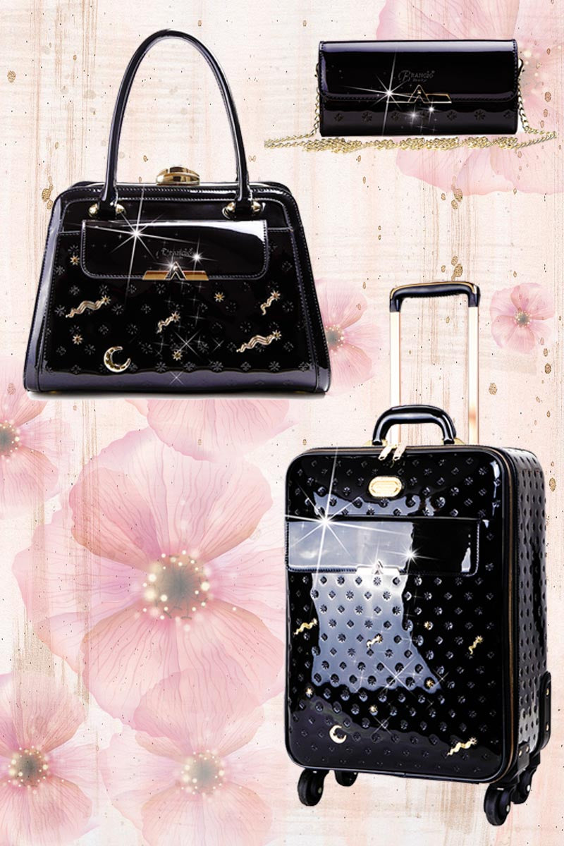 Meteor Sky 3PC Set | Carry-On Travel Luggage + Bag + Wallet